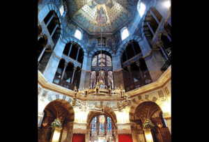 Inside the Palatine Chapel in Aachen
