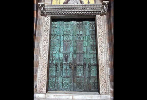 Bronze doors, the cathedral in Amalfi