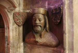 A bust of Charles IV., Triforium Cathedral of St.. Vitus, Prague
