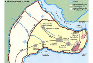 The city plan of Constantinople