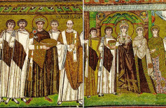Emperor Justinian and empress Theodora