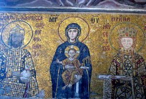 Bogorodica s carem Ivanom II. Komnenom i caricom Irenom